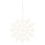 Прикраса ялинкова Сніжинка біла 9см в асортименті