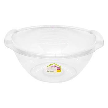 Миска Bursev круглая прозрачная пластик 9л - купить, цены на Таврия В - фото 2