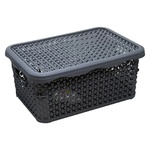 Контейнер для зберігання Bursev перлина пластик сірий 5л