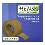 Лента Hensa хирургическая хлопковая телесная 2,5см х 5м