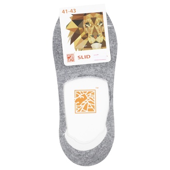 Slid Leva Men's Footlets s.41-43 Grey - buy, prices for Ideal - photo 1
