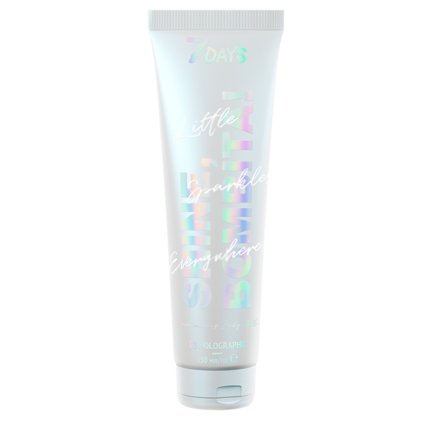 

Молочко для тела 7 Days 03 Holographic Shine Bombita! мерцающее 150мл