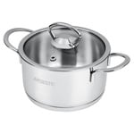 Кастрюля Ardesto Luna со стеклянной крышкой 0,9л