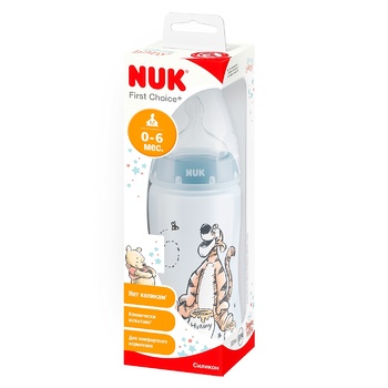 Nuk Diswin First Choice Plus Tiger Plastic Blue Bottle s.1 150ml - buy, prices for Tavria V - photo 1