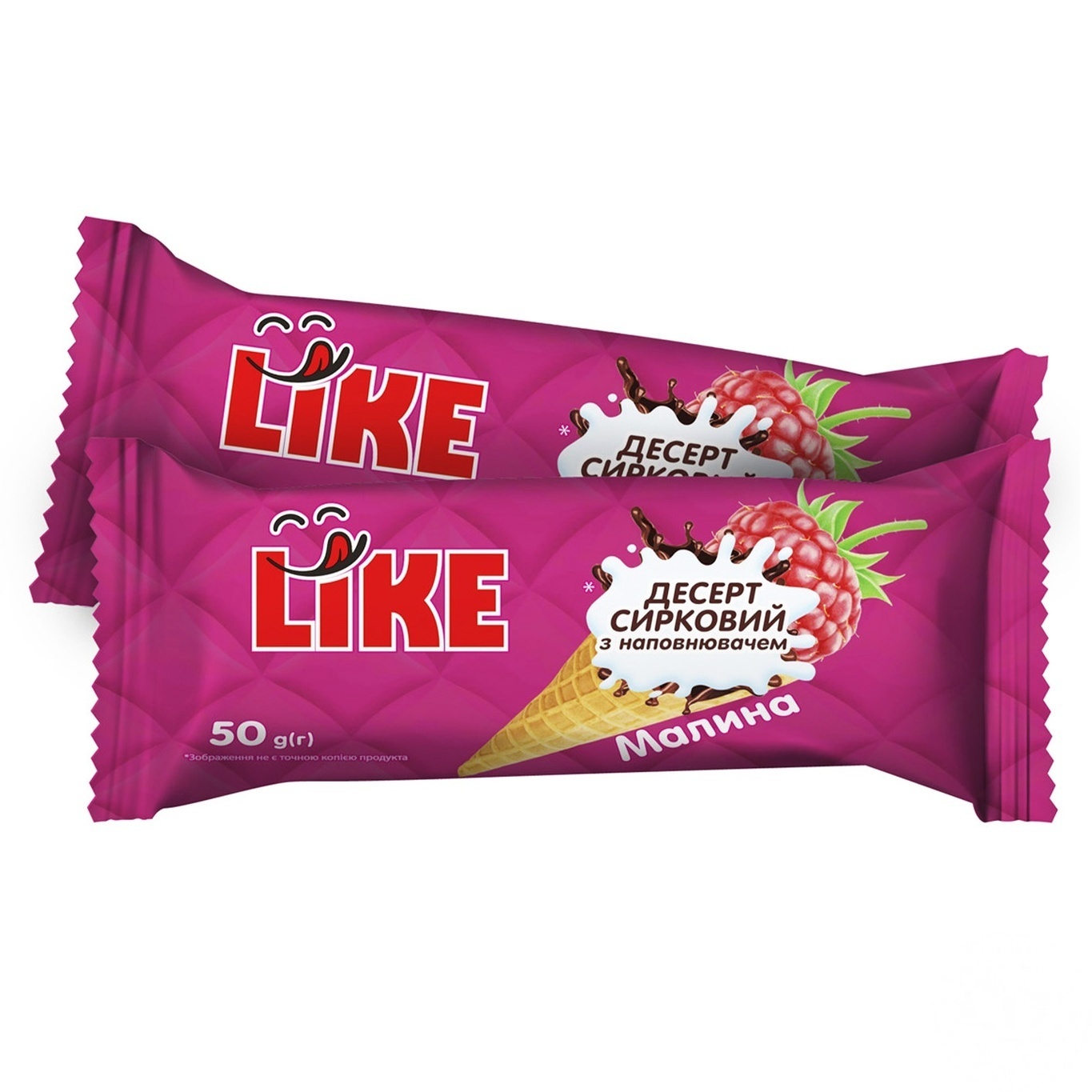 

Десерт творожный Like Малина 45г