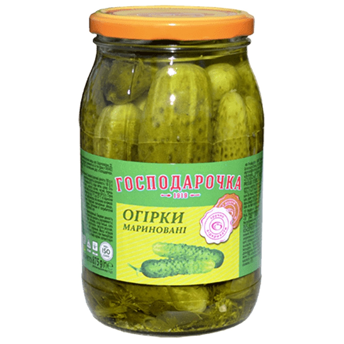 

Огурцы Господарочка маринованные 875г