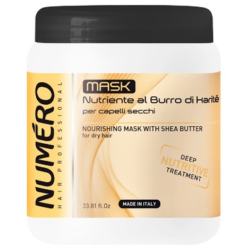 Brelil Numero Nourishing hair mask with shea butter 1l