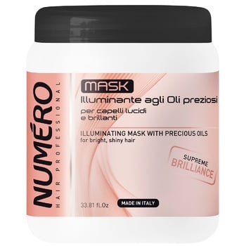 Brelil Numero Brilliance Mask to give shine with valuable oils 1l - buy, prices for METRO - photo 1