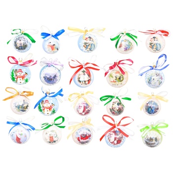 Decoupage Christmas Ball 60mm - buy, prices for MegaMarket - photo 1