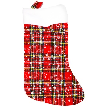 Santa's Sock in Cell with Snowflakes 25x40cm - buy, prices for - photo 1