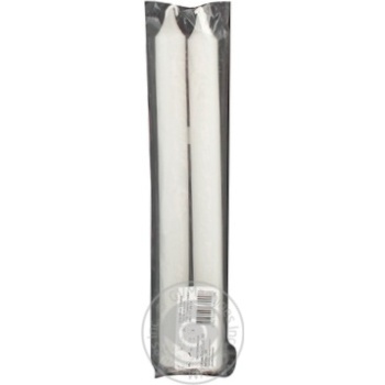 candle white paraffin 2pcs Ukraine - buy, prices for - photo 1