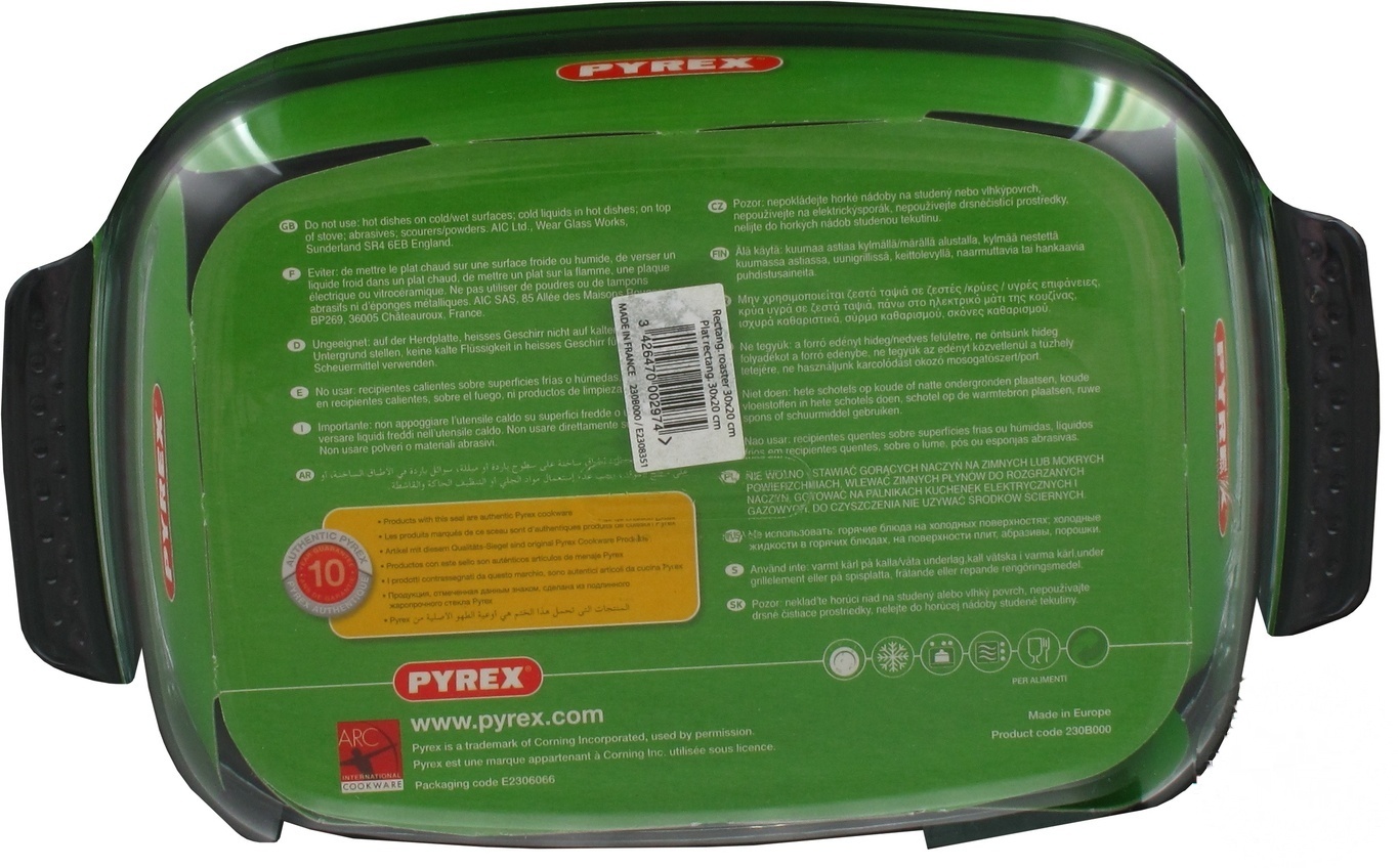 

Форма для запікання Pyrex 230В000 300х200мм прямокутна