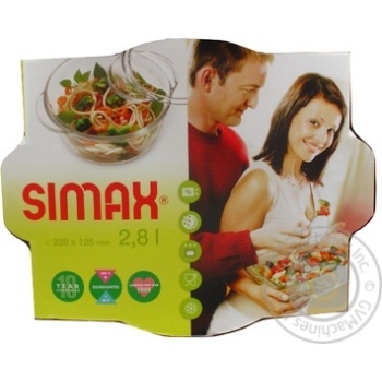 Каструля Simax 2,8л скло х2 купить, цены на МегаМаркет - фото 1