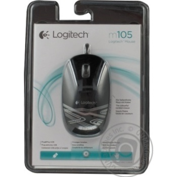 Миша Logitech M105 чорна - купить, цены на - фото 3