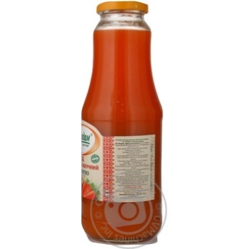 Sterilized juice with pulp Vladam carrots and apples glass bottle 1000ml Ukraine - buy, prices for - photo 20