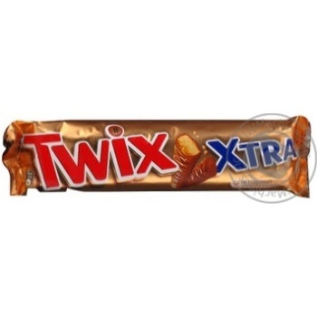 Печенье Twix Xtra песочное с карамелью покрытое молочным шоколадом 82г Россия - купить, цены на - фото 7