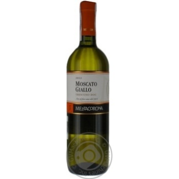 Вино Mezzacorona Moscato Giallo Trentino біле н/солодке 0.75л х6 купити, ціни на МегаМаркет - фото 1