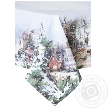 Provence Winter Tablecloth 148х184cm - buy, prices for MegaMarket - photo 1