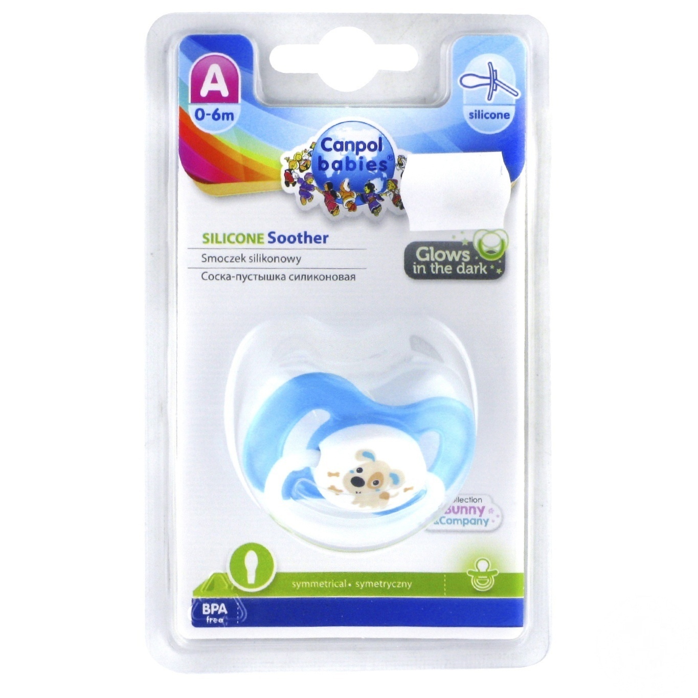 

Пустышка Canpol Babies Bunny & Company симметричная 0-6мес