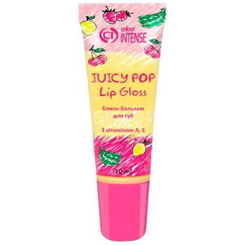 Блиск-бальзам для губ Colour Intense Juicy Pop Полуниця №01 - купити, ціни на - фото 1