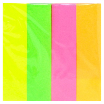 Бумага Klerk клейкая 19х76мм 4х100л - купить, цены на ULTRAMARKET - фото 1