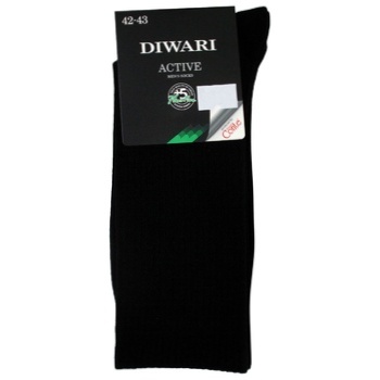 Diwari Active Men's Socks s.27 black - buy, prices for MegaMarket - photo 1