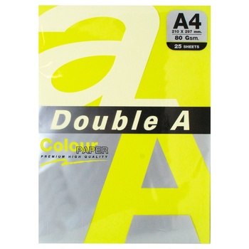 Double A Color Paper A4 25 sheets 5 colors - buy, prices for - photo 3