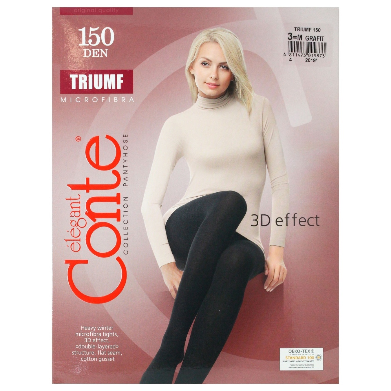 

Колготки женские Conte Elegant Triumf 150den р.3 grafit