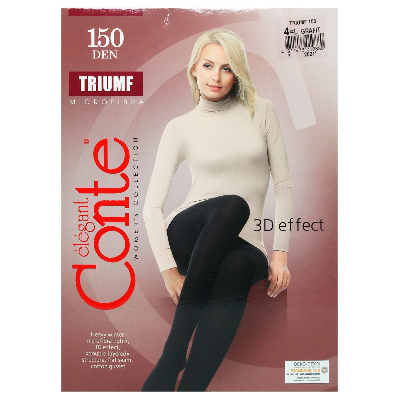 

Колготки женские Conte Elegant Triumf 150den р.4 grafit