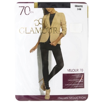 Glamour Velour Grafite Women's Tights 70den size 3 - buy, prices for ULTRAMARKET - photo 1