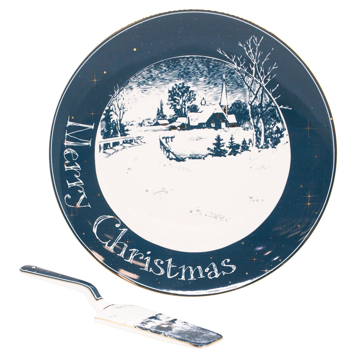 

Блюдо Lefard New Christmas для торта с лопаткой 26см