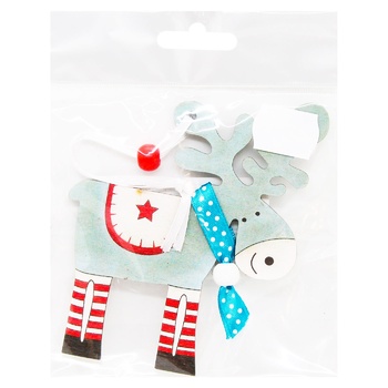 Подвес декоративный олень яркий 10*12см. - купить, цены на МегаМаркет - фото 6