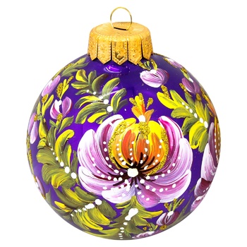 Прикраса Куля ялинкова Народна творчість 100мм - купити, ціни на МегаМаркет - фото 3