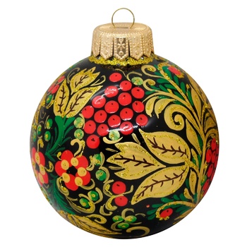 Прикраса Куля ялинкова Народна творчість 100мм - купити, ціни на МегаМаркет - фото 8