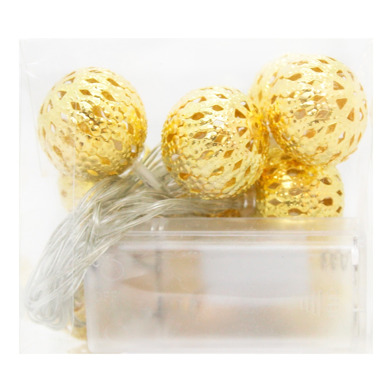 

Електрогірлянда LED 10 ламп 3 см, куля залізо