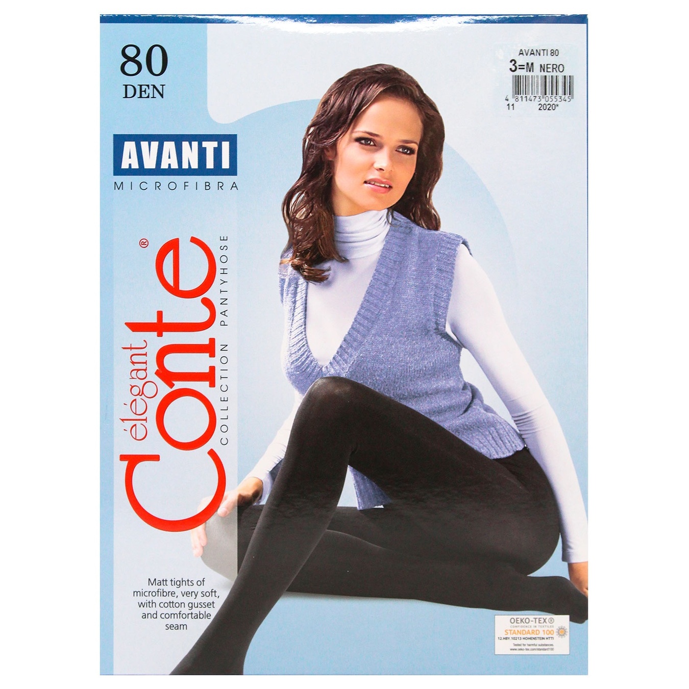 

Колготки женские Conte Elegant Avanti 80den р.3 Nero