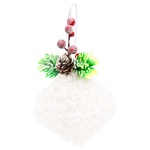 Stolyar Decoration Ball with Decor White 8cm