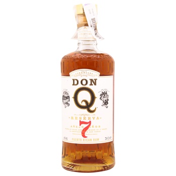 Ром Don Q Reserva 7y.o. 40% 0,7л - купити, ціни на МегаМаркет - фото 1