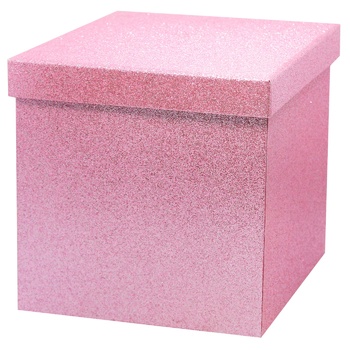 Коробка праздничная с блестками -7 - купить, цены на - фото 3