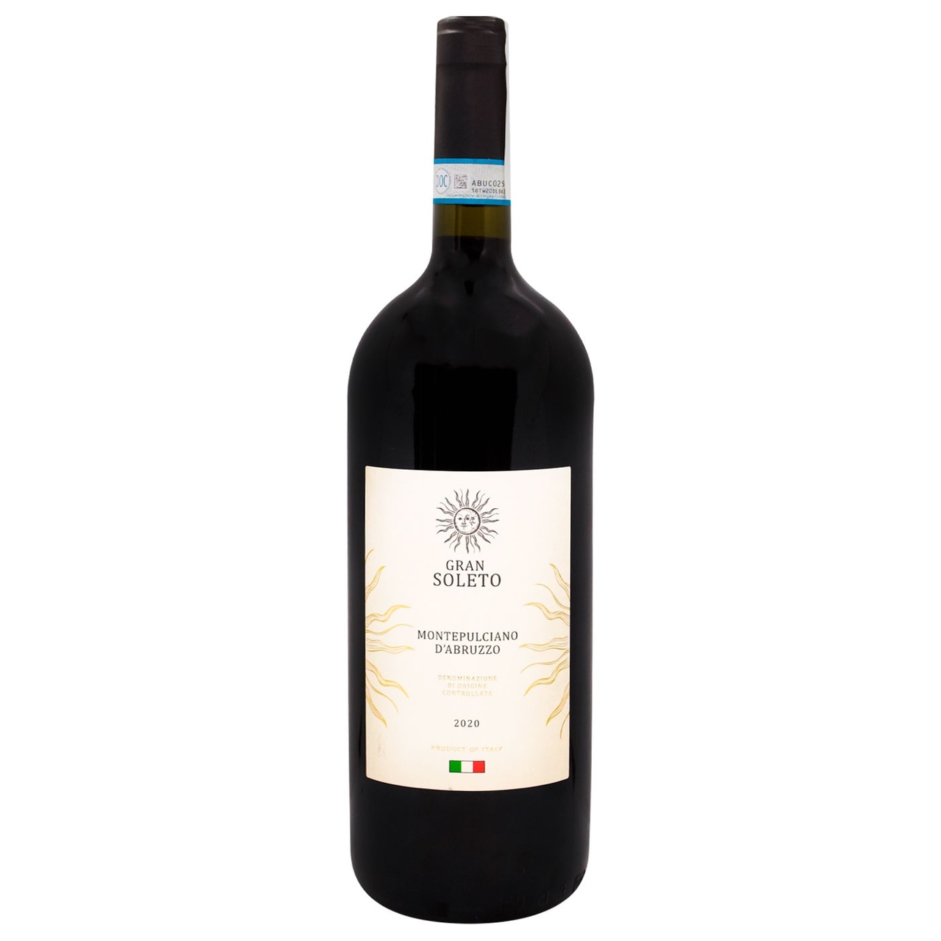 

Вино Gran Soleto Montepulciano d'Abruzzo красное сухое 12,5% 1,5л