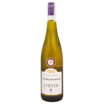 Вино J. Meyer Gewurztraminer біле напівсухе 12,5% 0,75л - купити, ціни на - фото 1