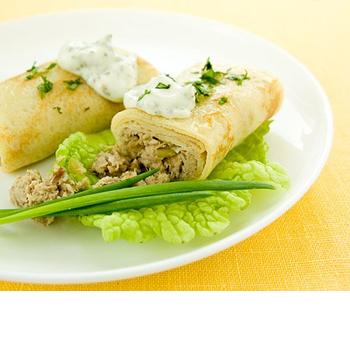 Картофельные блины с мясной начинкой  - Image