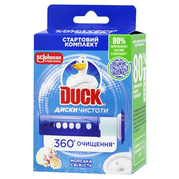 Duck Marine Fresh Toilet Cleanliness Discs 36ml