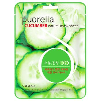 Puorella Fabric Face Mask with Cucumber Extract - buy, prices for - photo 1