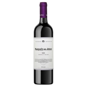 Вино Marques del Atrio Tempranillo красное сухое 14% 0,75л - купить, цены на NOVUS - фото 1