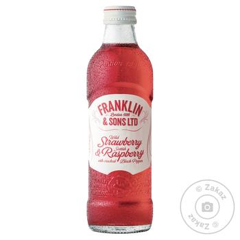 Franklin & Sons Drink Carbonated Strawberries and Raspberries 275ml - buy, prices for MegaMarket - photo 1