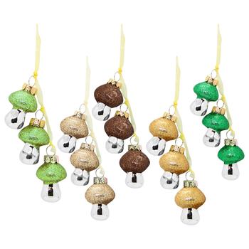 Mushroom Christmas Tree Decoration 5cm in assortment