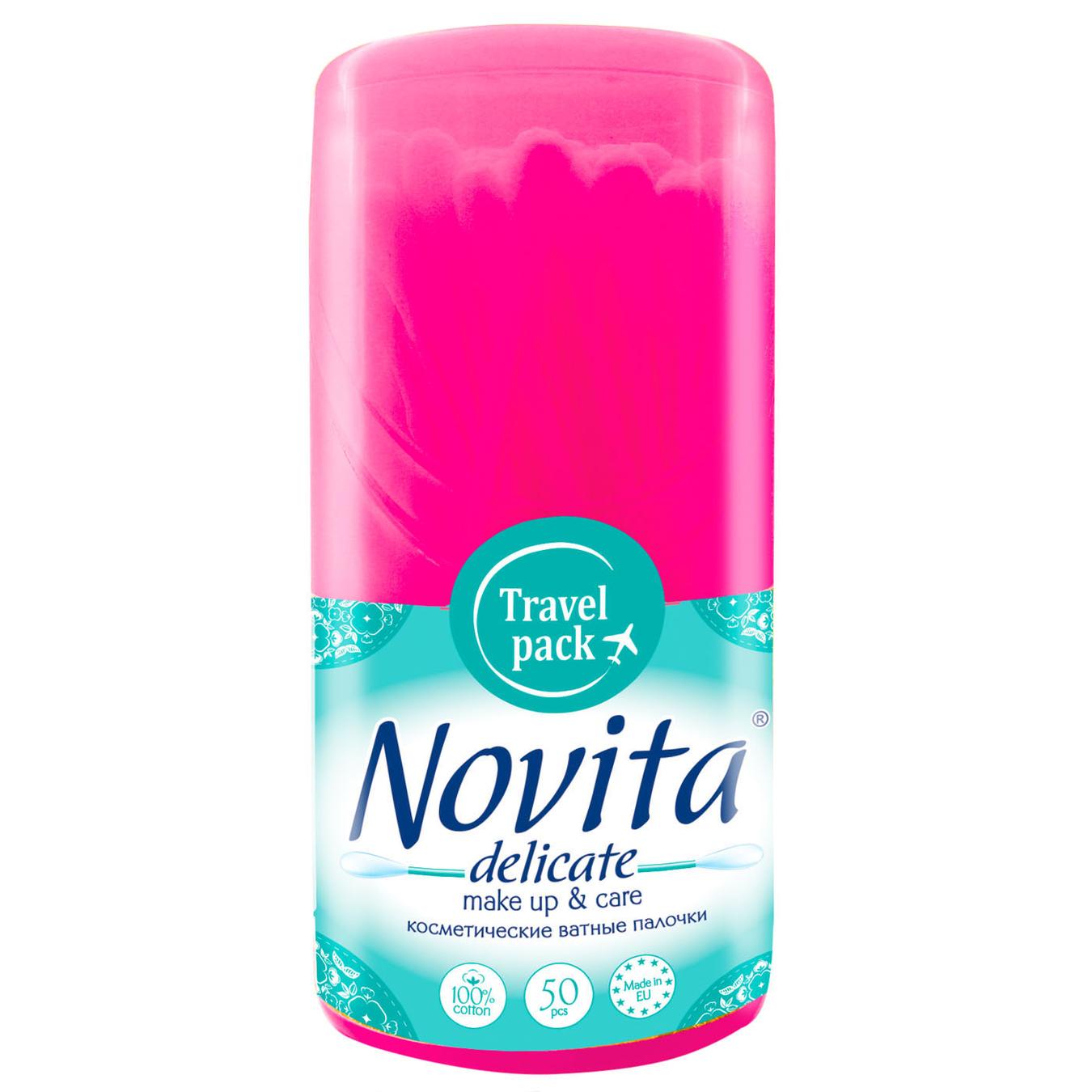 

Палочки ватные Novita Delicate в круглой банке 50шт