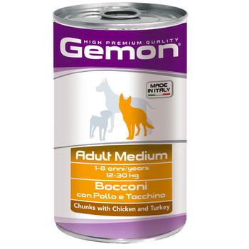 Gemon Food for Dogs of Medium Breeds with Chicken and Turkey 1.25kg - buy, prices for - photo 1