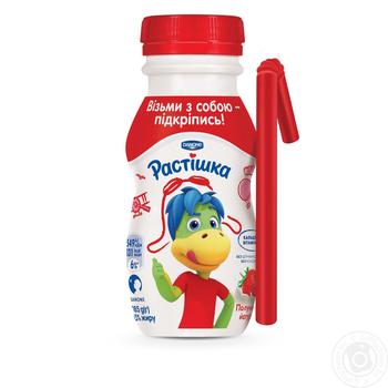 Rastishka with strawberries drinking yogurt 1.5% 185g - buy, prices for MegaMarket - photo 1